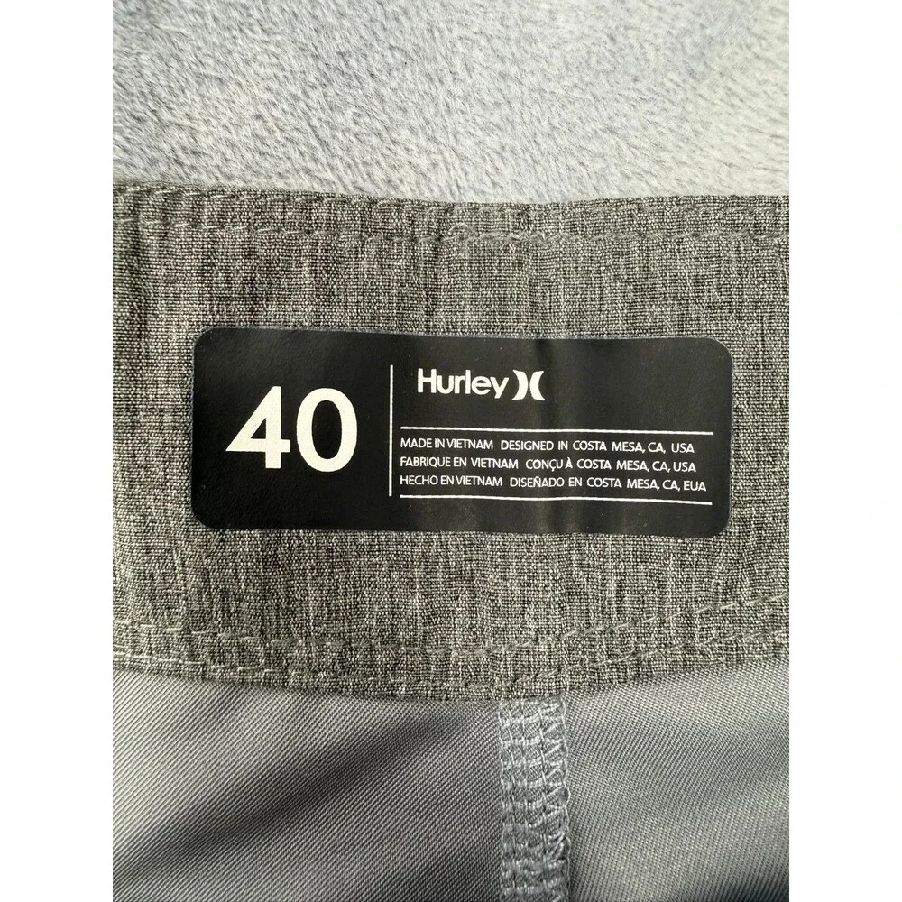 Hurley OAO 2.0 BDST 21 Men's turquoise Solid Board Shorts 40 Drawstring Pocket